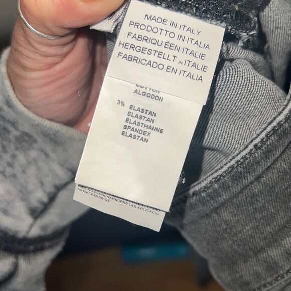 Blumarine Designer Italian Skinny Jeans Distressed Black/Gray Women size 8/44 - Picture 15 of 16